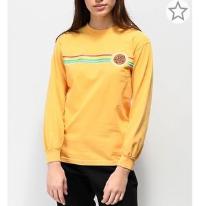 Yellow Santa Cruz Long Sleeve Tee